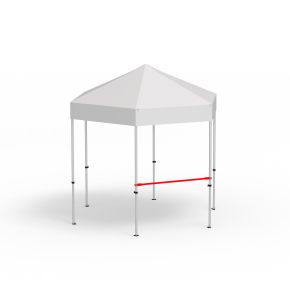 Querstange für halbhohe Wände, Länge 1,5 m 