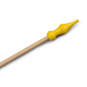 Holzstab mit gelber Spitze, Länge 60 cm, ø 15 mm, 3er-Set