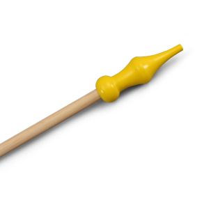 Holzstab mit gelber Spitze, Länge 100 cm, ø 20 mm, 3er-Set
