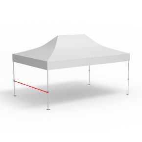 Querstange für halbhohe Wand, Länge 4 m