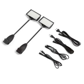 LED Spot für Pop Up Faltdisplay Klett, schwarz, 2er-Set 