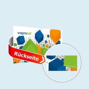 PVC Banner im Querformat, beidseitig bedruckt