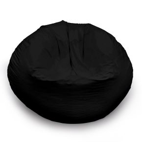 Sitzsack rund, schwarz, unbedruckt