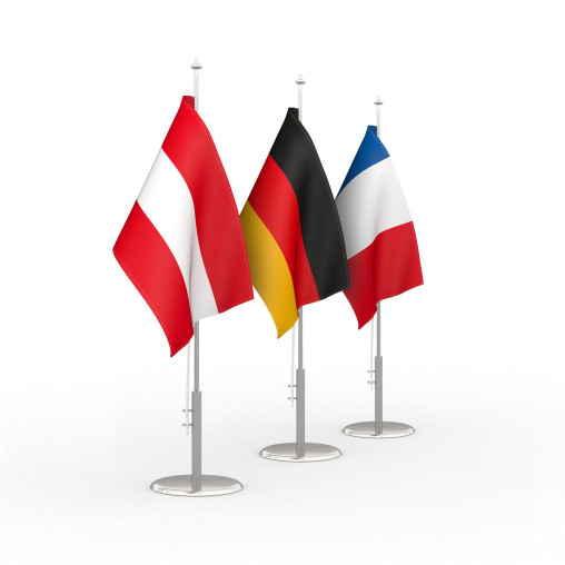 Tischflagge Italien - 15x22 Cm Holzsockel Für Schreibtisch & Dekoration