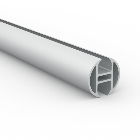 Alu-Kederprofil eloxiert, ø 30 mm