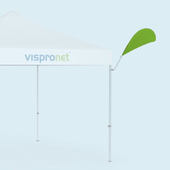 Bowflag® Basic Tropfen, einfarbig, mit Bowflag®-Halter 30°, für Achtkantprofil