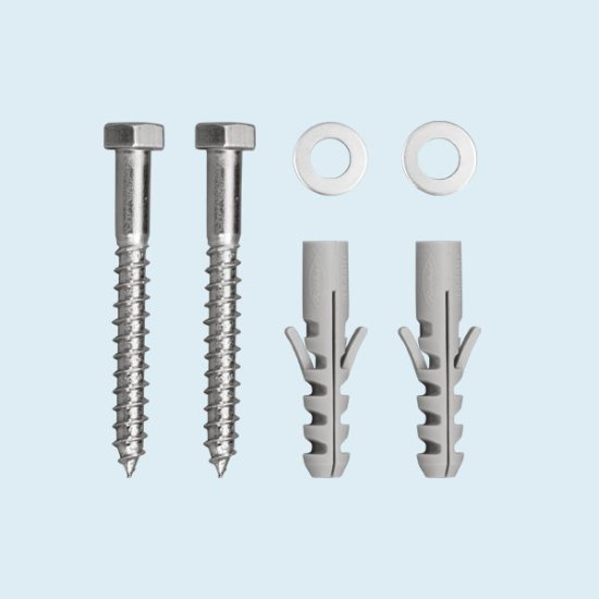 Schrauben-Dübel-Set 3 x 30 mm, 4er-Set