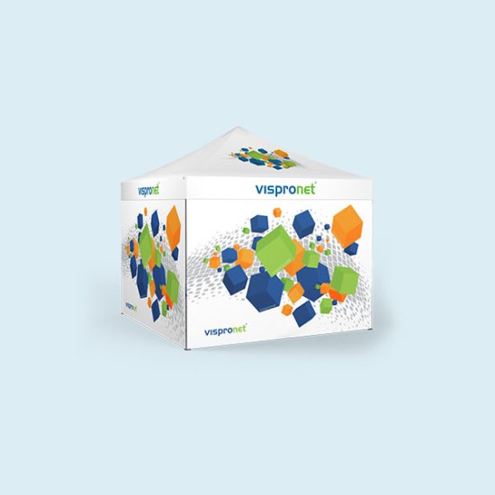 Faltzelt Select 3 x 3 m, 4 Wände, mit Druck