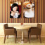 schicke Caféhaus-Ausstattung: Poster mit Wandrahmen Q-Frame®