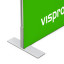 Display Wand Q-Frame® , Detail: Seitenfuß (Systemgrößen bis 310 x 310 cm)