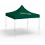 Faltpavillon Select, 3 x 3 m, grün, Dach mit 1 Logodruck (Seite 1)