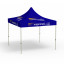Faltpavillon Basic, 3 x 3 m, blau, mit 8 Logodrucken