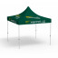 Faltpavillon Select, 3 x 3 m, grün, mit 8 Logodrucken
