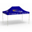 Faltpavillon Basic, 3 x 4,5 m, blau, mit 10 Logodrucken