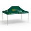 Faltpavillon Basic, 3 x 4,5 m, grün, mit 10 Logodrucken