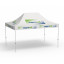 Faltpavillon Select, 3 x 4,5 m, weiß, mit 10 Logodrucken