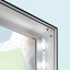 Detail: Display Wand Q-Frame® LED obere Ecke