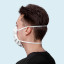 Mundmaske mit Kopfschlaufen - bequem, einfache Anwendung