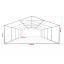 Gestell Partyzelt Premium 6 x 12 m