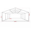 Gestell Partyzelt Premium 6 x 8 m