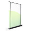 Aufsteller Roll Up Select Black Breite 150 cm, Rückseite