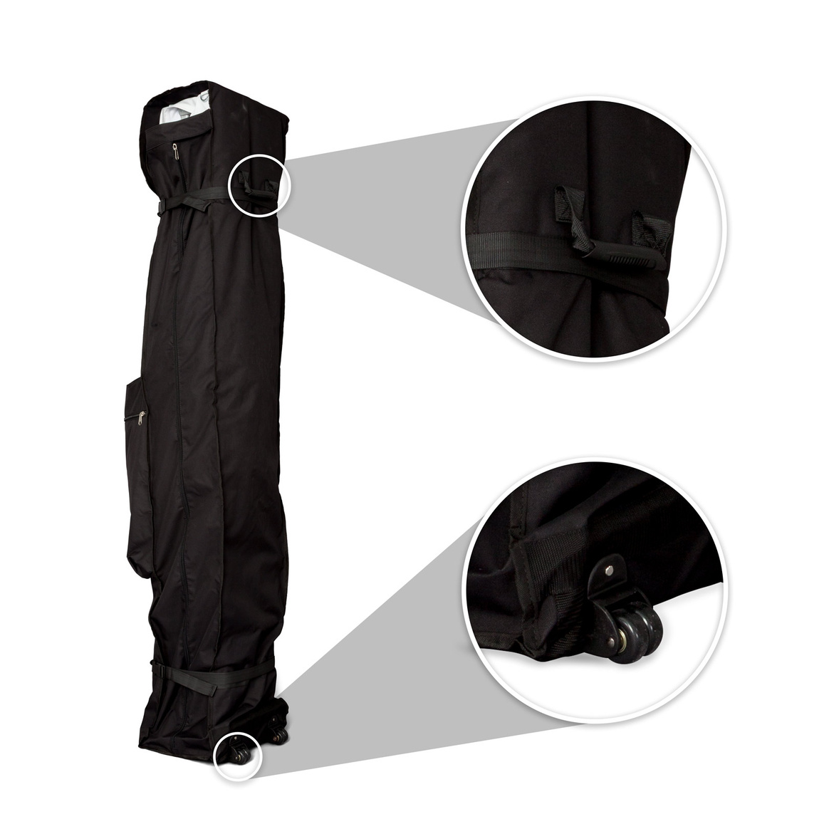 Trolleytasche Basic: mit Haltegriff und 2 Rollen