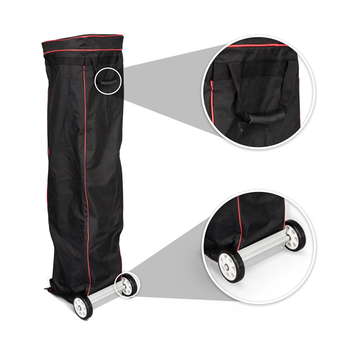 Trolley aus Gewebe, mit Haltegriff & stabilen Rädern für den leichten Transport