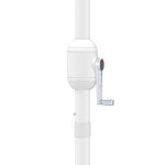 Kleinschirm mit Kurbel, für ein leichtes Öffnen & Schließen des Schirms