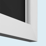 Detail: Rückseite Wandrahmen Q-Frame mit Material Multisol X Opak SE