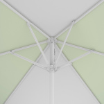 Sonnenschirm / Kleinschirm mit Kurbel, Ansicht Schirmkrone von unten