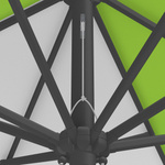 Sonnenschirm / Kleinschirm mit Kurbel, Detail Seilzug