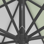 Sonnenschirm / Kleinschirm mit Kurbel, Detail Seilzug