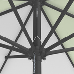 Sonnenschirm / Kleinschirm mit Kurbel, Detail Seilzug