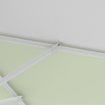 Sonnenschirm / Kleinschirm mit Kurbel, robuste Streben