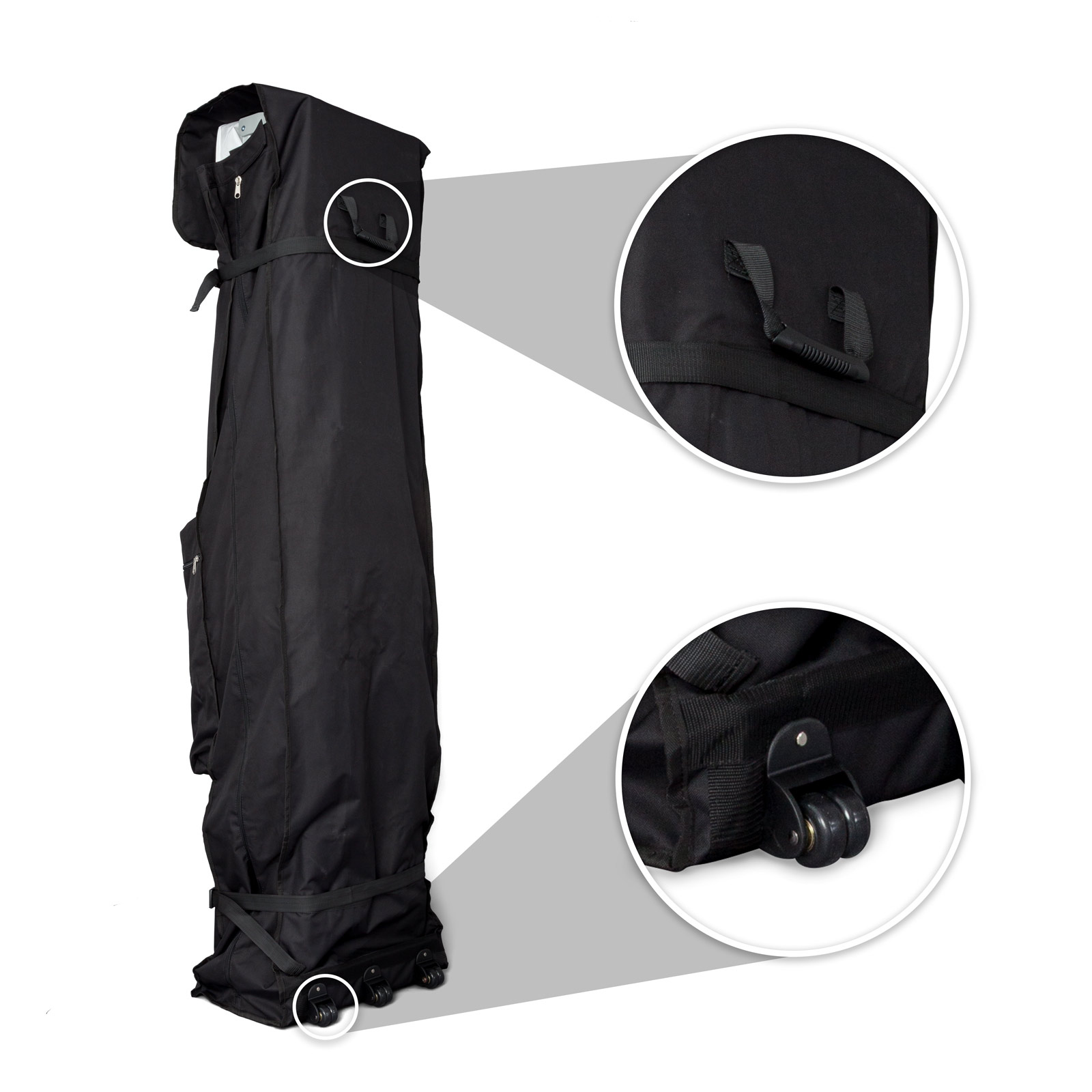 Trolleytasche Basic: mit Haltegriff und 2 Rollen für den leichten Transport