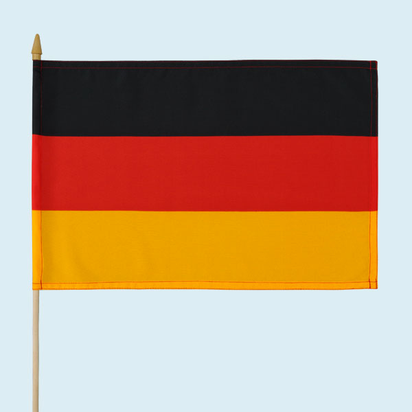 Nationalfahnen, Kleinfahne Deutschland inkl. Stab