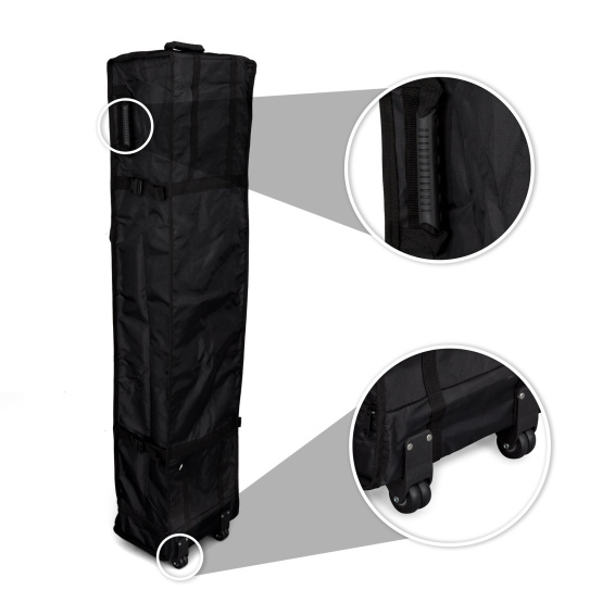 Trolleytasche Basic: mit Haltegriff und 2 Rollen für den leichten Transport