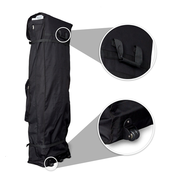 Trolleytasche: mit Haltegriff und 2 Rollen für den leichten Transport