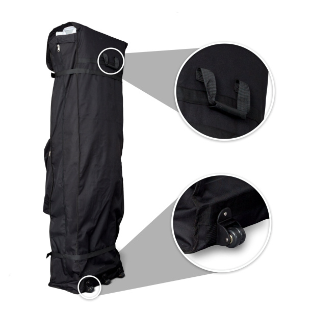 Trolley aus Gewebe, mit Haltegriff und 3 Rollen für den leichten Transport