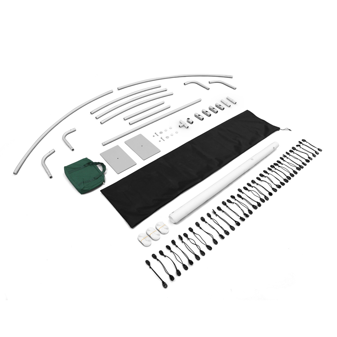 Display Wand Basic Doppelbogen, Lieferumfang (Systemgr.: 310 x 130 x 56 cm)