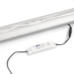 Dimmer - angebaut an Messewand Lightbox click