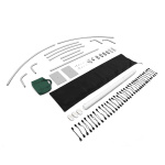 Display Wand Basic Doppelbogen, Lieferumfang (Systemgr.: 310 x 130 x 56 cm)