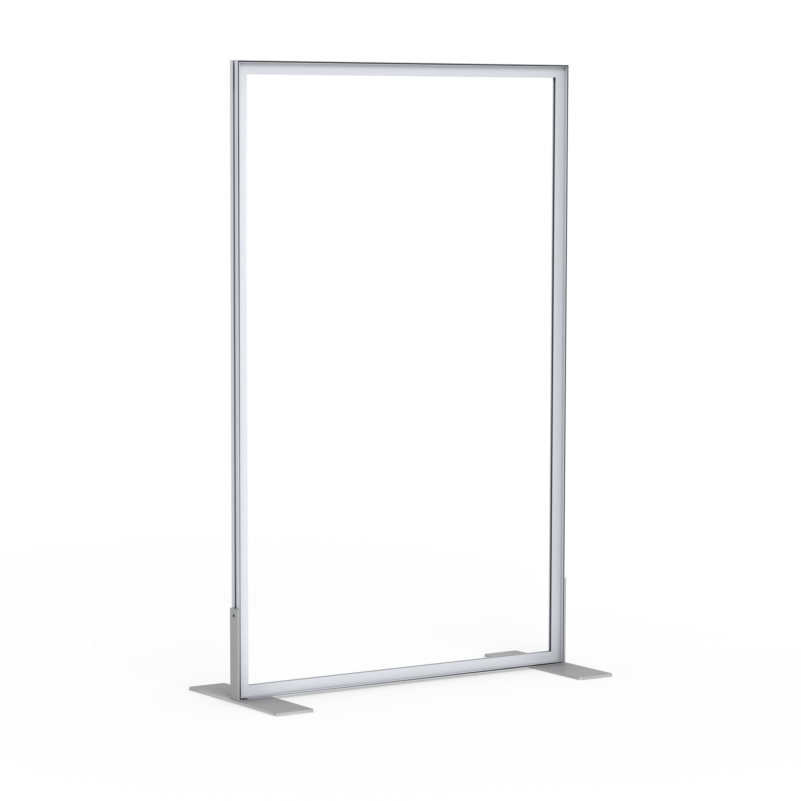 Display Wand Q-Frame® System mit Seitenfüßen