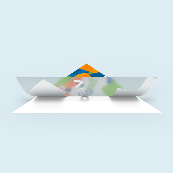 Weißdruck hint. Farben: Motiv blickdicht, unbedr. Flächen silbergrau/transluzent