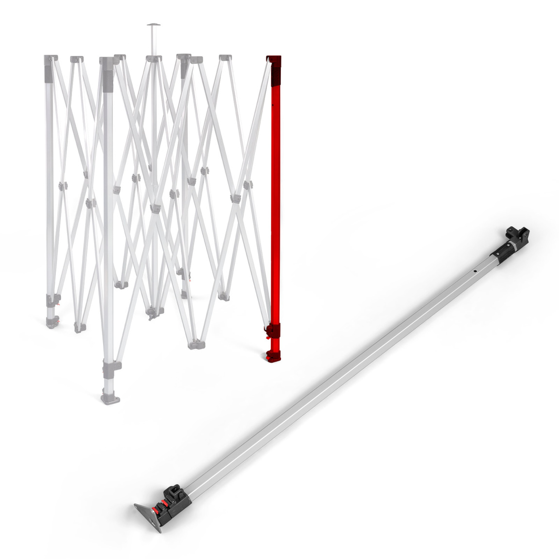 Äußerer Zeltpfosten für das Gestell Faltpavillon/Faltzelt Select - Ersatzteil