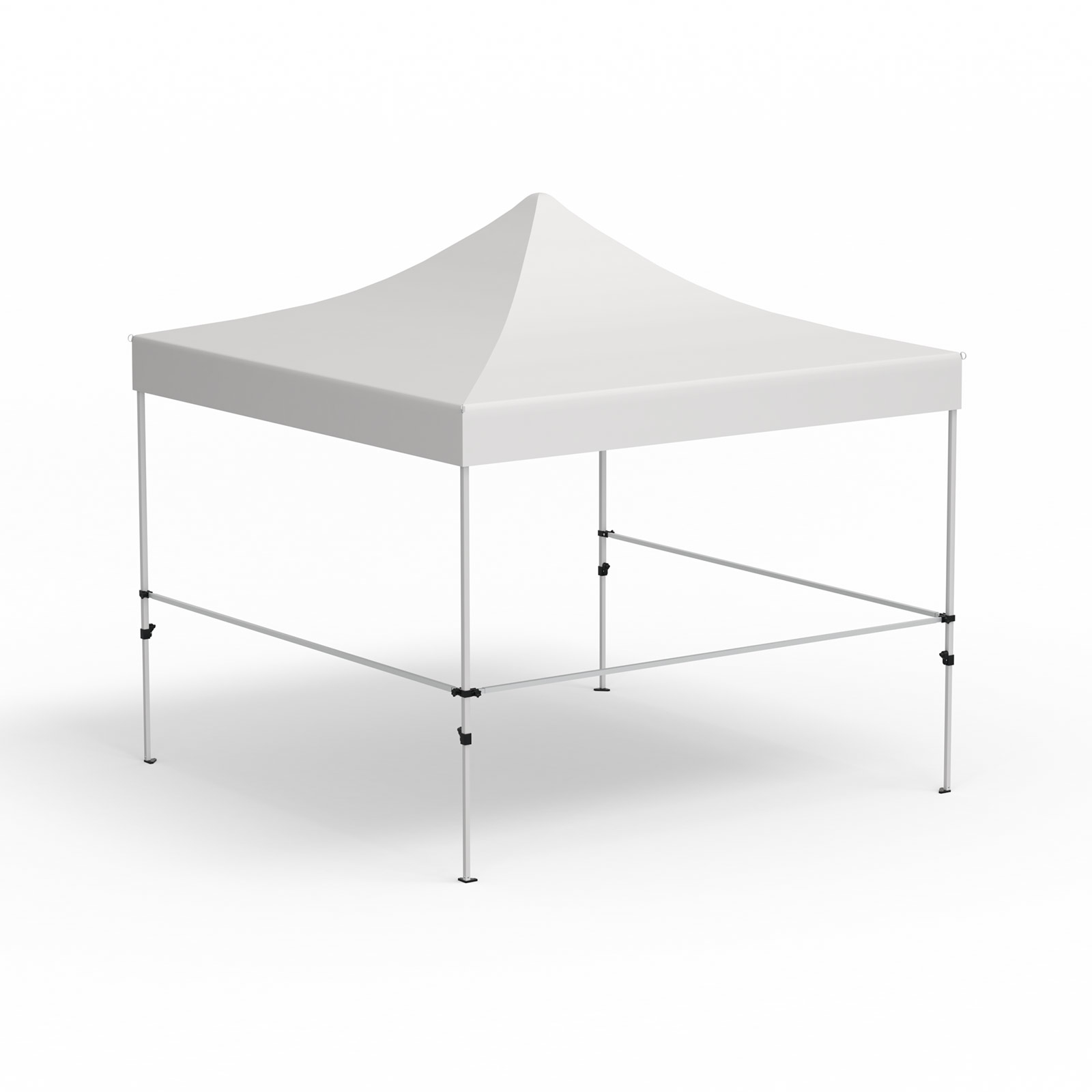 3 Querstangen für halbhohe Wände inkl. Halter, Eckvariante (3 m|3 m|3 m)