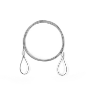 Edelstahlseil ø 1,5 mm mit 2 Schlaufen
