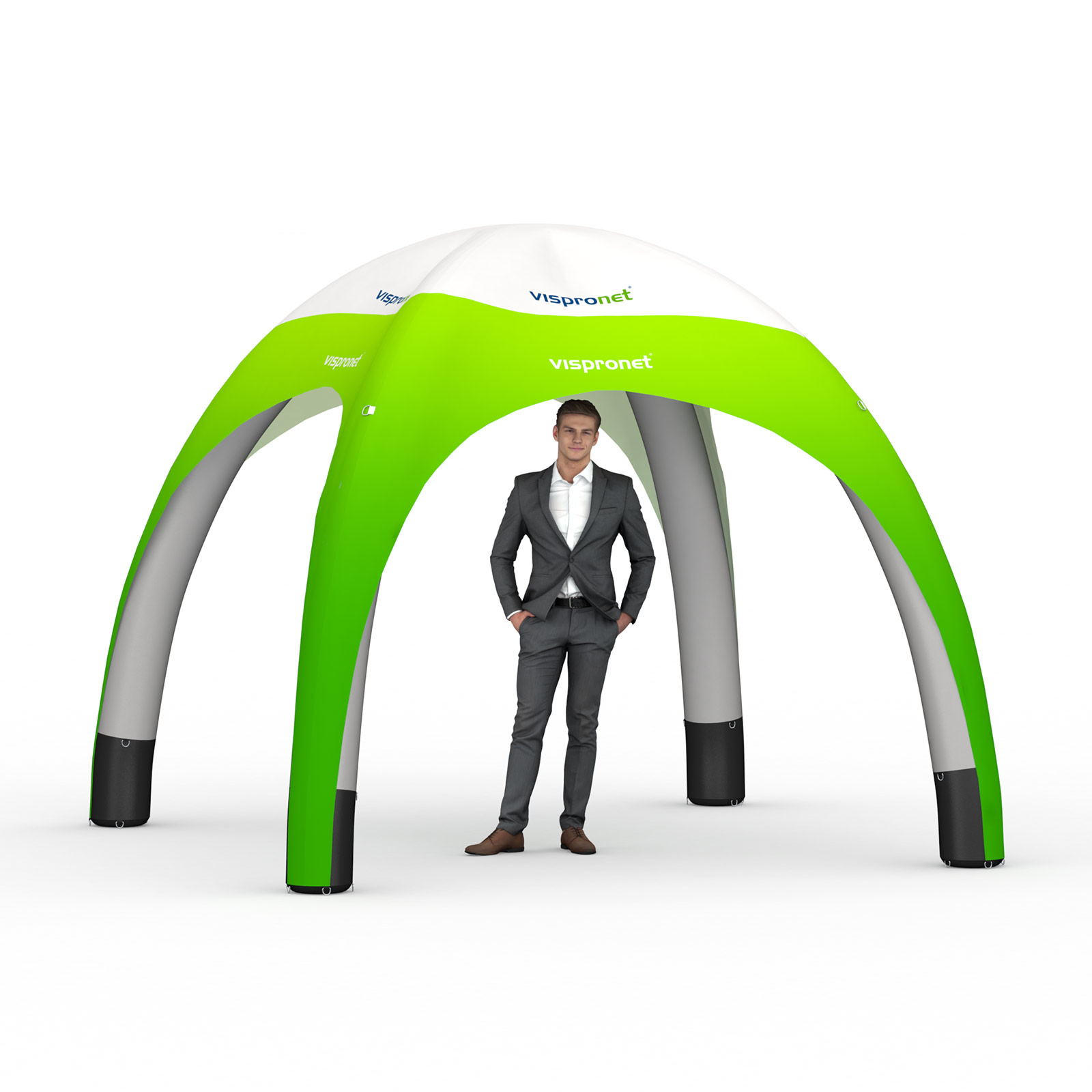 Eventpavillon 3 x 3 m - Größenvergleich