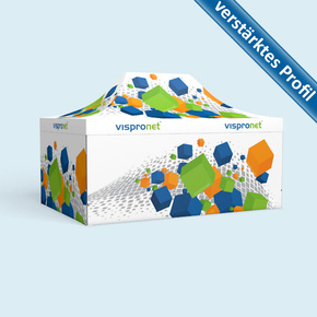 Faltzelt Premium 3 x 4,5 m, 4 Wände, mit Druck