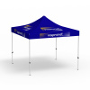Faltpavillon Eco, 3 x 3 m, blau, mit 8 Logodrucken